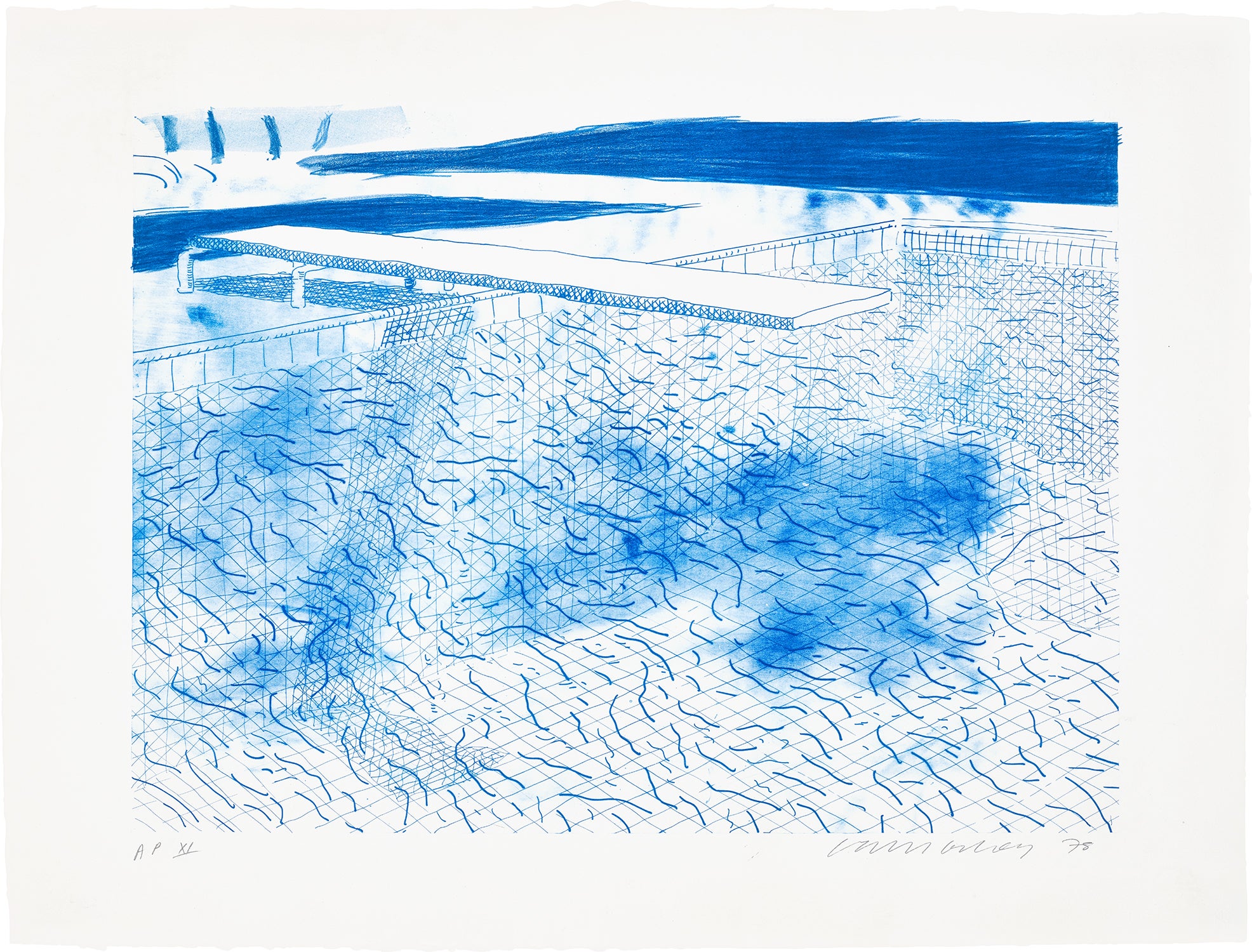 Lithograph of Water Made of Lines (T.G. 246, M.C.A.T. 203)