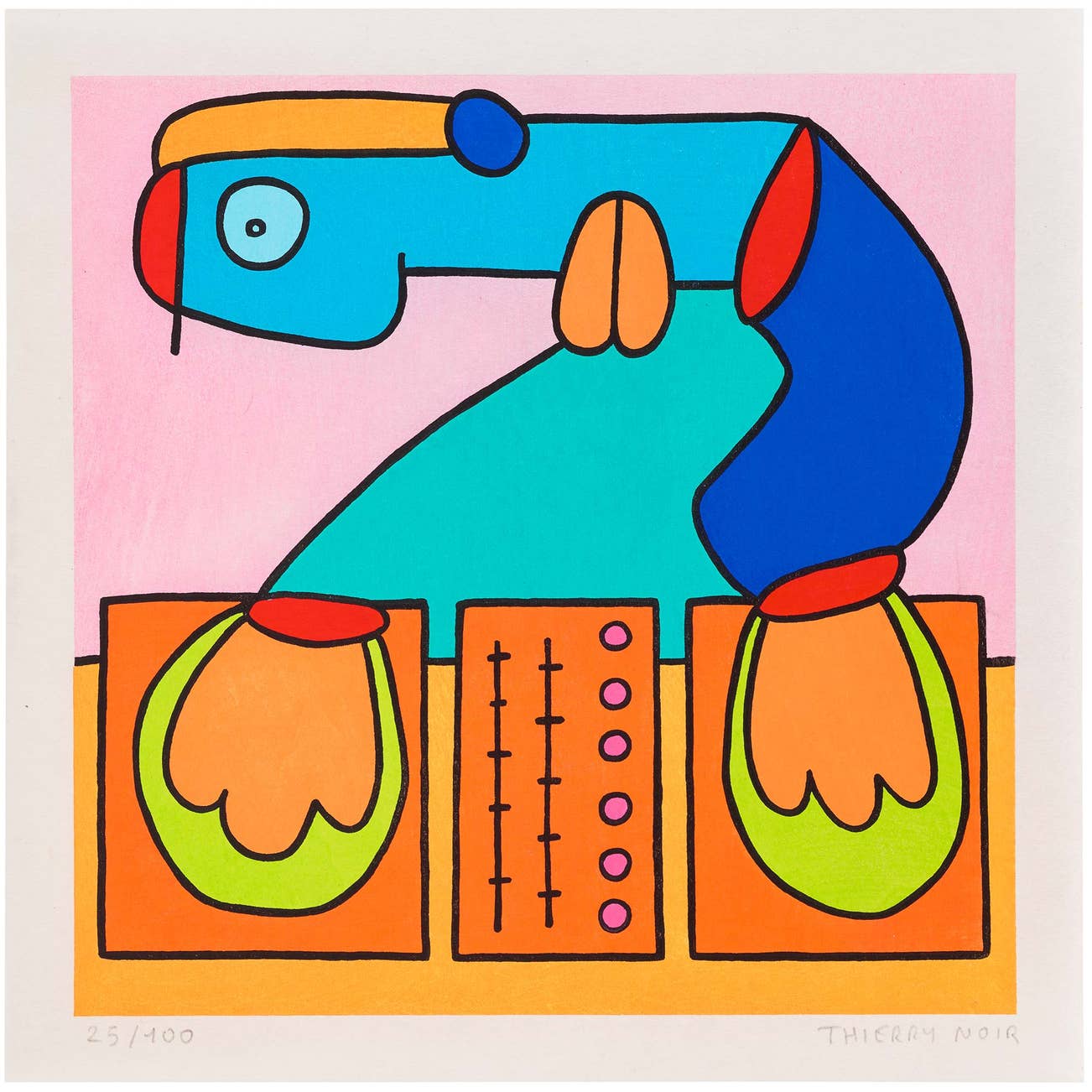 <p><strong>THIERRY NOIR</strong> <em>The Energy of the Dance floor (Ukiyo-e version)</em>, £1,000–1,500</p>