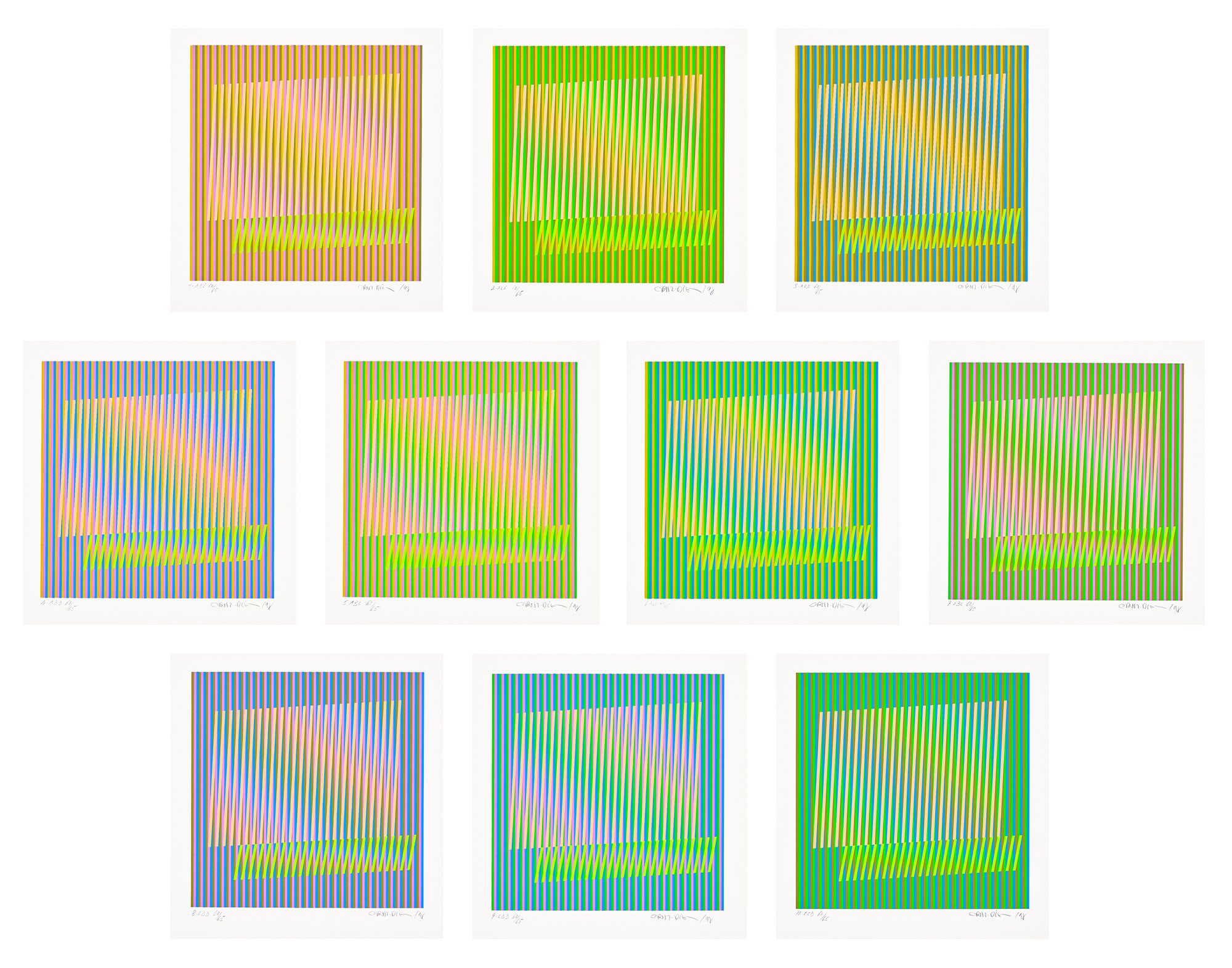 <p><strong>CARLOS CRUZ-DIEZ</strong> <em>I.C.A.D.F. (Induction chromatique à double fréquence) (Dual-frequency chromatic induction),</em> £2,000–3,000</p>