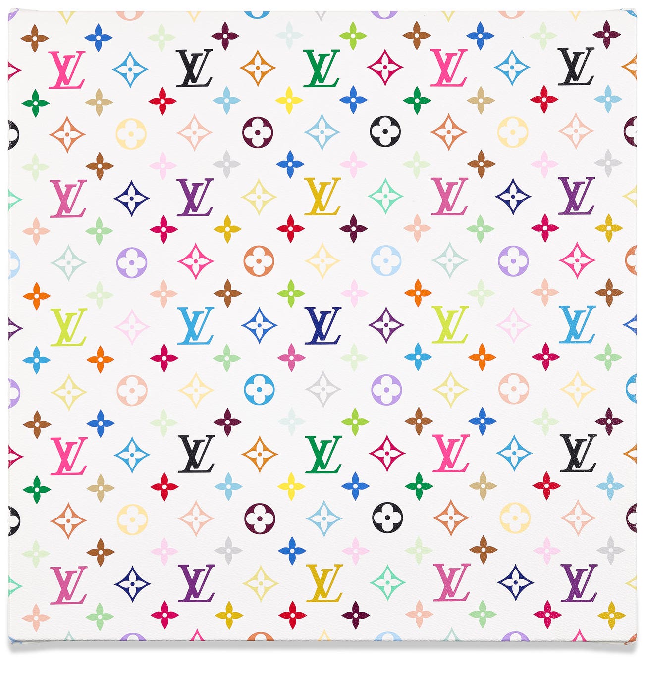 <p><strong>TAKASHI MURAKAMI</strong> <em>Monogram Multicolore &ndash; White,</em> &pound;5,000&ndash;7,000</p>
