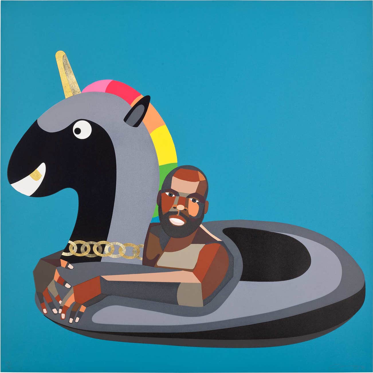 <p><strong>DERRICK ADAMS</strong> <em>Self Portrait on Float,</em> £5,000–7,000</p>