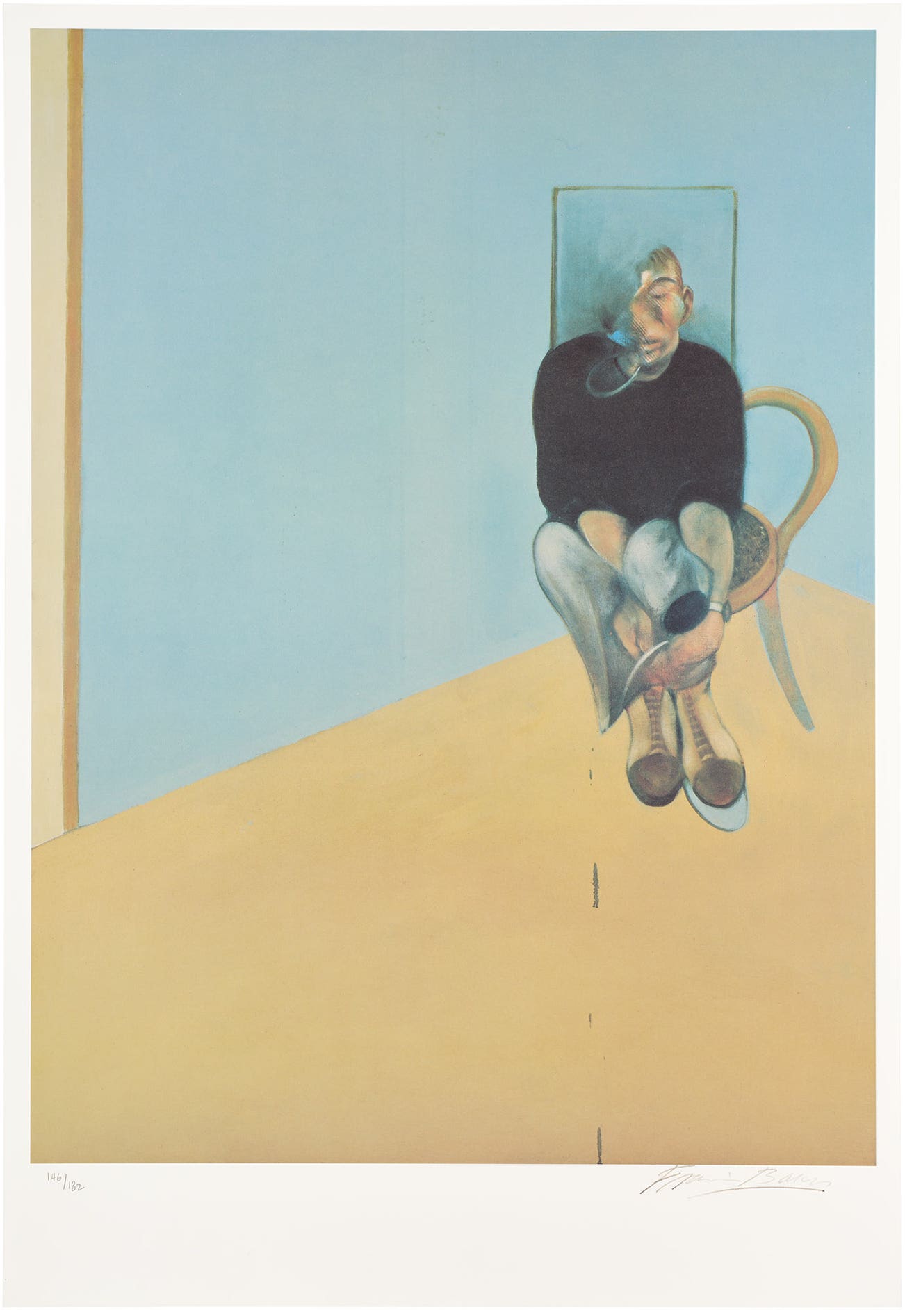 <p><strong>FRANCIS BACON</strong> <em>Study for Self-Portrait (after, Study for Self-Portrait 1982), </em>&pound;4,000&ndash;6,000</p>
