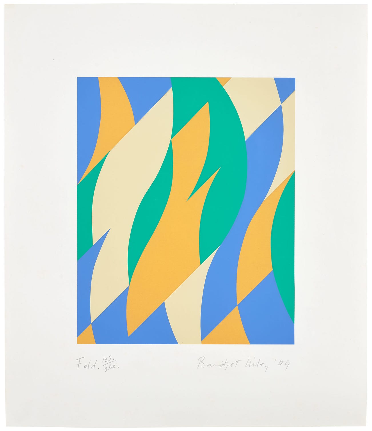<p><strong>BRIDGET RILEY</strong> <em>Fold,</em> &pound;3,000&ndash;5,000</p>
