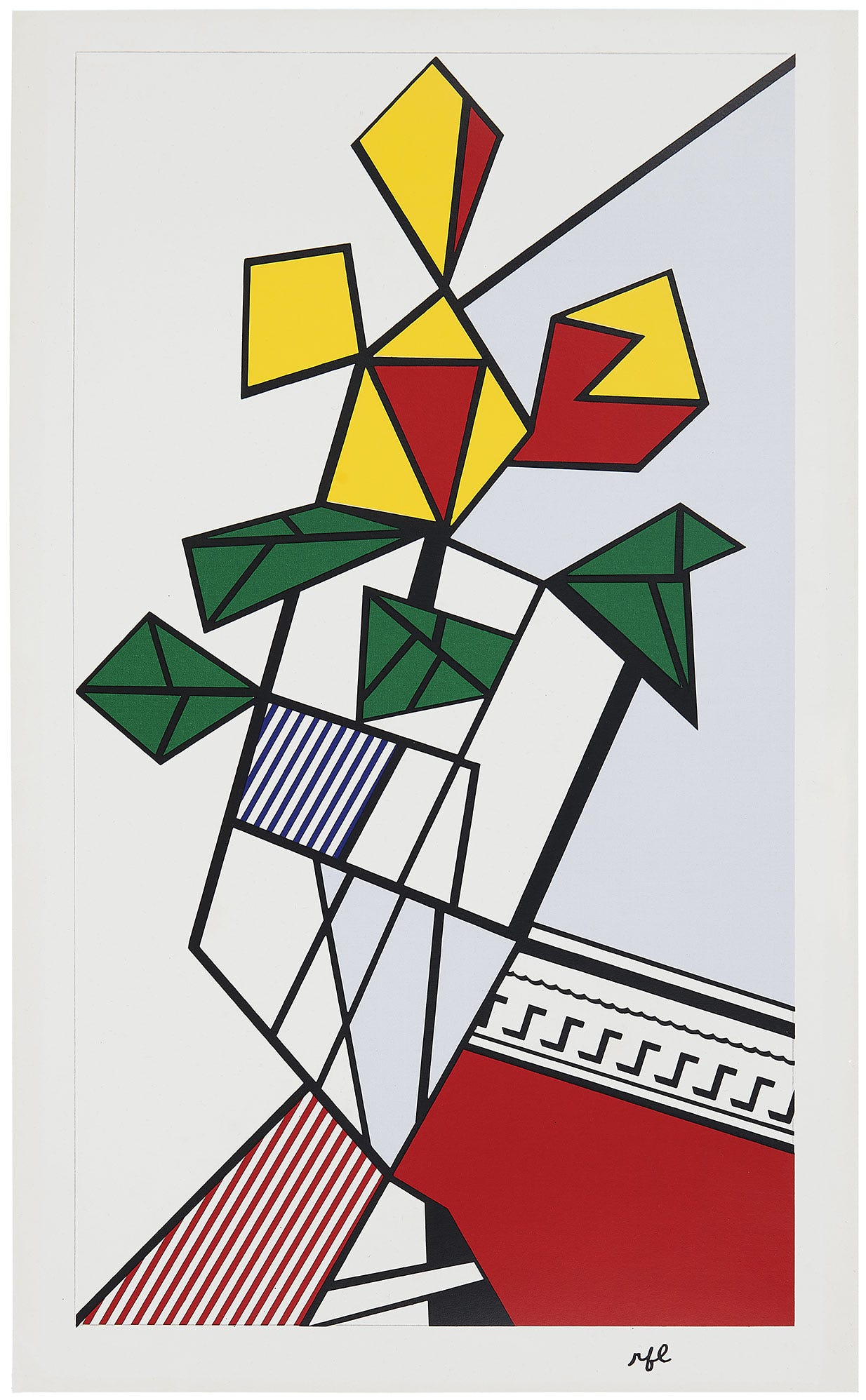 <p><strong>ROY LICHTENSTEIN</strong> <em>Flowers,</em> £2,500–3,500</p>