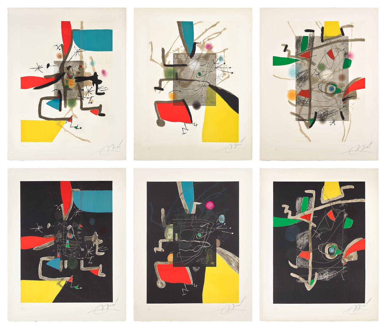 <p><strong>JOAN MIR&Oacute;</strong> <em>Llibre dels sis sentits (The Book of the Six Senses)</em>, &pound;20,000&ndash;30,000</p>
