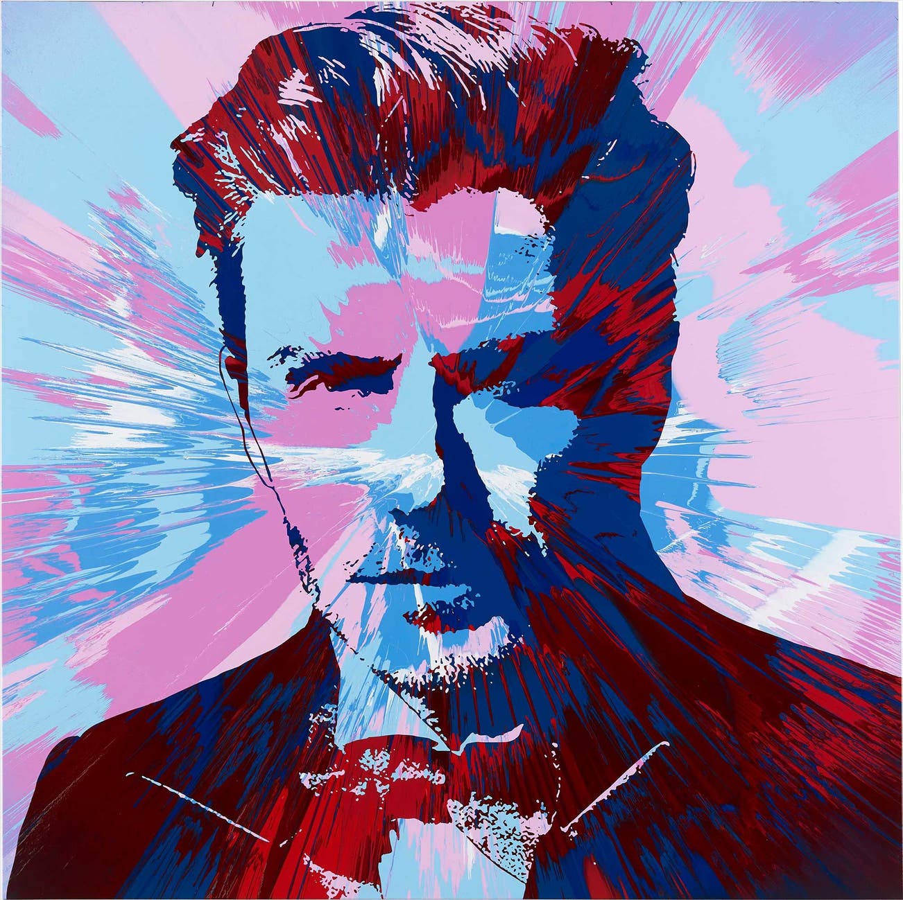 <b>DAMIEN HIRST</b> <i>Beautiful David Beckham Spin Painting for Positive View</i>, 2015