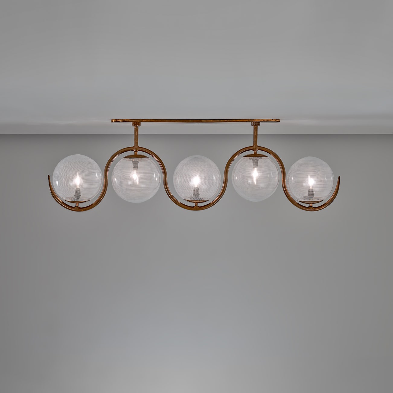Rare ceiling light, model no. 208