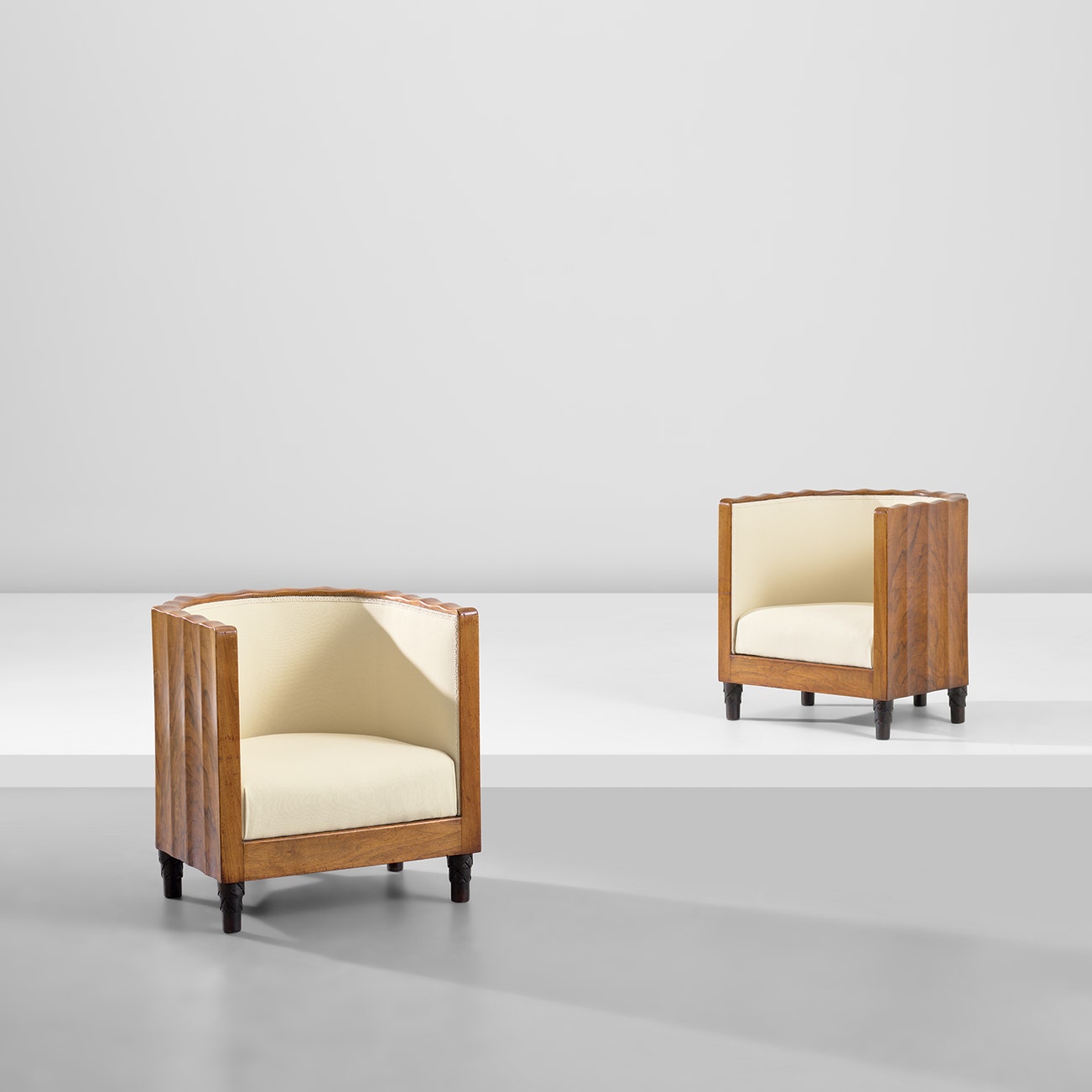 Unique pair of armchairs
