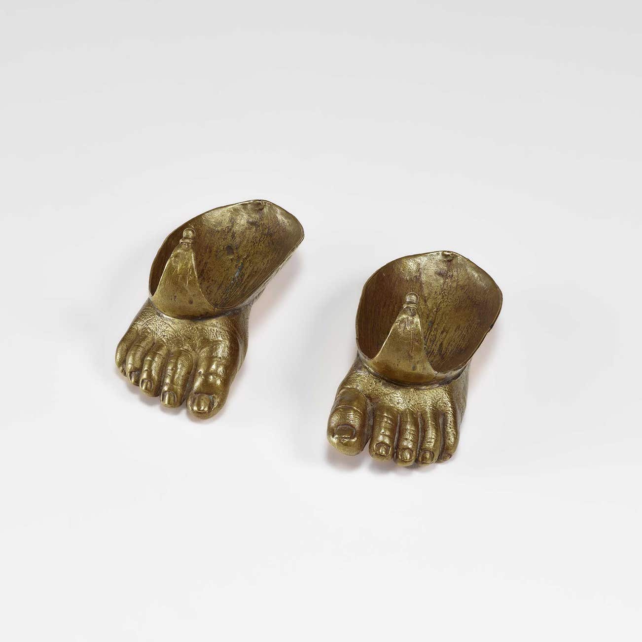 <p><strong>CLAUDE LALANNE</strong> <em>Pair of 'Pieds lotus', </em>&pound;7,000&ndash;9,000</p>
