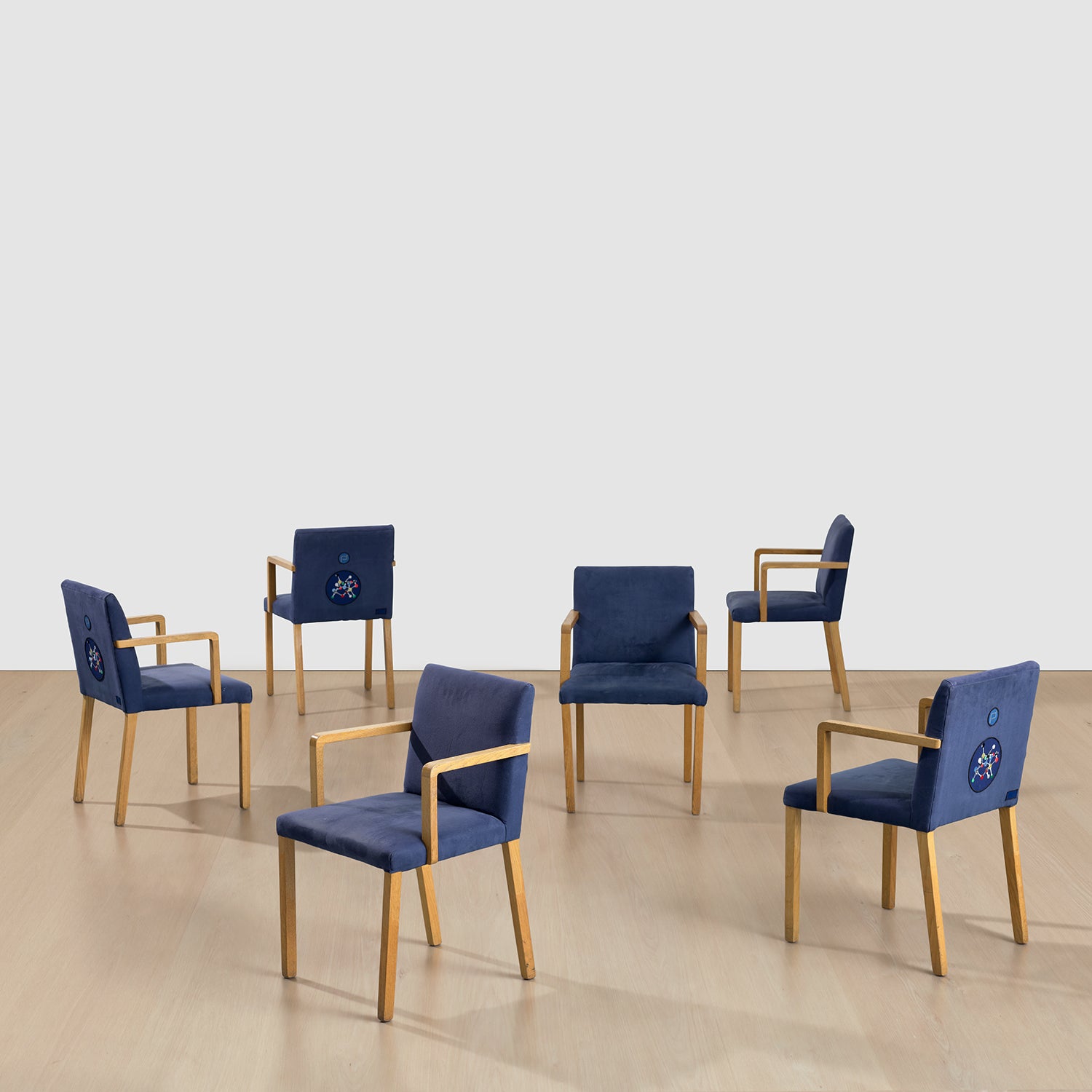 Set of six Jasper Morrison Pharmacy chairs
