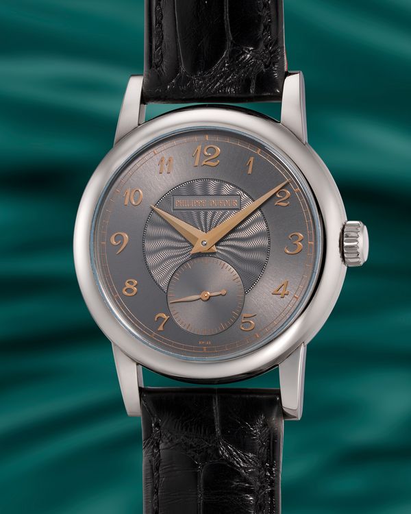 Lot 877: A 2020 Philippe Dufour Simplicity in stainless steel, included in the Phillips Hong Kong Watch Auction: XXII. Estimate: HKD $2,800,000 - 5,600,000