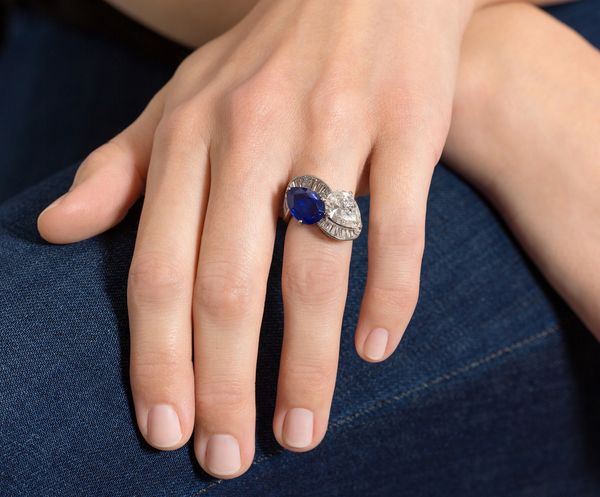 Bulgari in Blue: An Important Kashmir Sapphire, Diamond and Platinum Ring