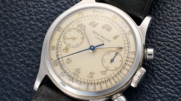An Incredible, Fresh-to-Market 1950s Patek Philippe Chronograph Ref. 1463 in Steel with Breguet Numerals