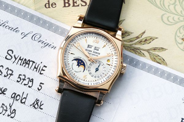 Lot 890 Roger Dubuis Sympathie Perpetual Calendar in pink gold