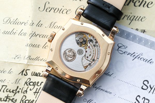 Lot 890 Roger Dubuis Sympathie Perpetual Calendar in pink gold