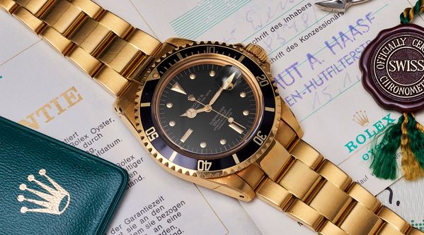 Kick Off Your Summer With This Rare, Solid-Gold Rolex Submariner From 1969