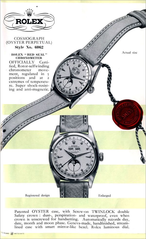 The Fine Print: A Complete History Of The Legendary Rolex Triple Calendar Moonphase Ref. 6062