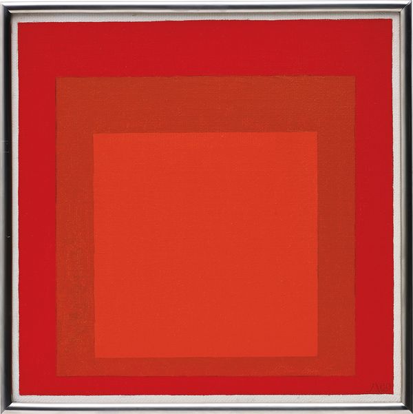 Chromatic Interplay: Josef Albers in Red