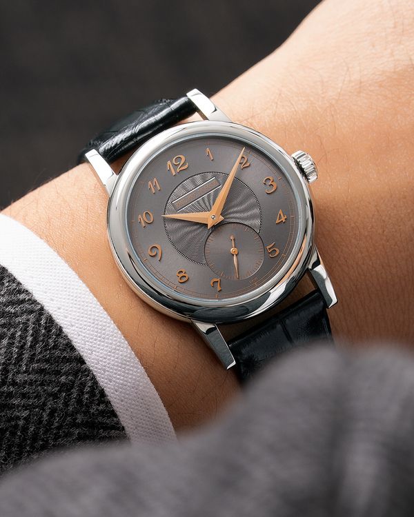 Lot 877: A 2020 Philippe Dufour Simplicity in stainless steel, included in the Phillips Hong Kong Watch Auction: XXII. Estimate: HKD $2,800,000 - 5,600,000
