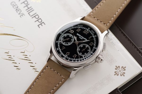 ICONS: White Metal, Black Dial, Patek Philippe Chronographs