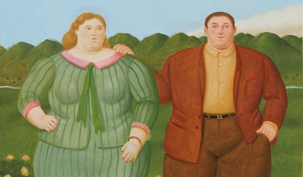 A Contemporary Botero Recalls Grant Wood and Jan van Eyck