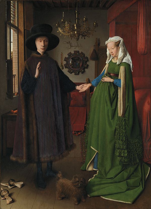 A Contemporary Botero Recalls Grant Wood and Jan van Eyck