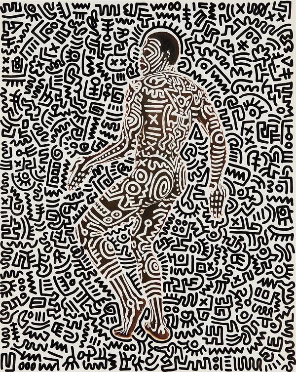 Keith Haring's Use of Body as Canvas