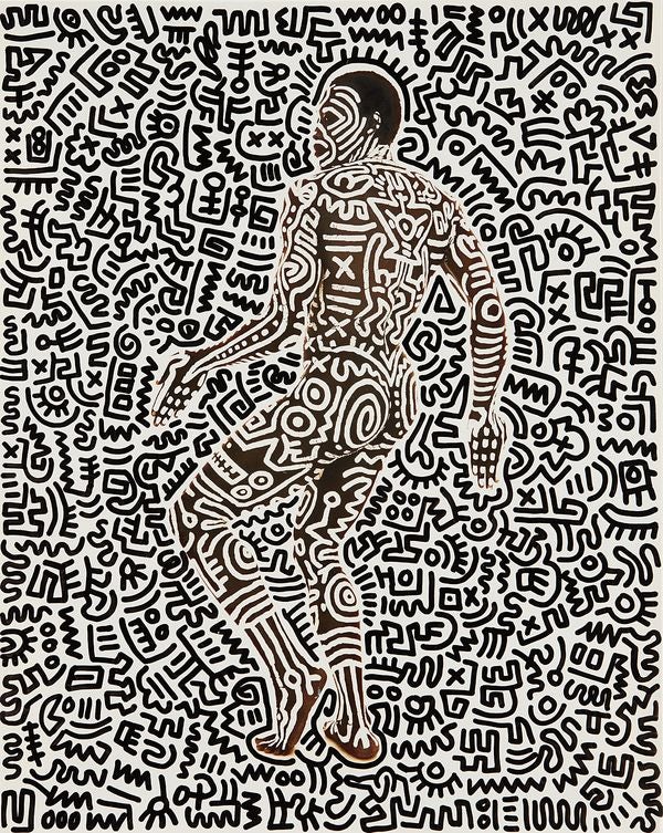 Keith Haring's Use of Body as Canvas