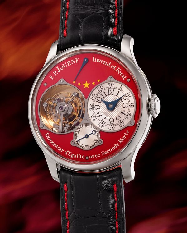 Lot 895: A one-of-five F.P. Journe Tourbillon Souverain, “Chine 2010 38” in platinum to commemorate the opening of the brand’s Beijing boutique, included in the Phillips Hong Kong Watch Auction: XXII. Estimate: in Excess of HKD $7,800,000