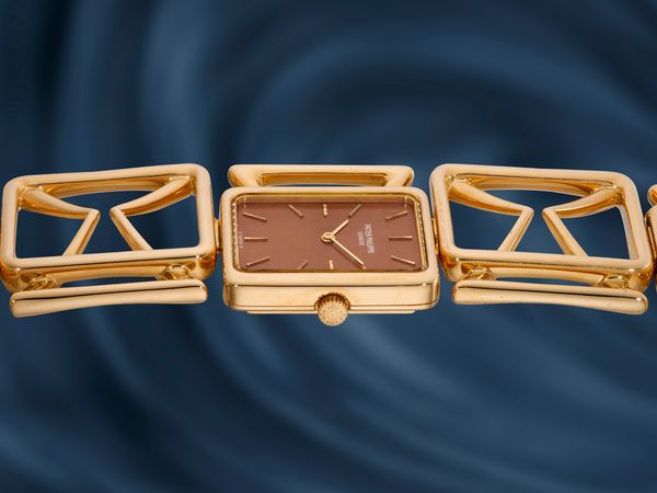 Lot 1015: A circa 1976 Patek Philippe Ref. 4239/1 in 18k yellow gold, included in the Phillips Hong Kong Watch Auction: XXII. Estimate: HKD $150,000–300,000