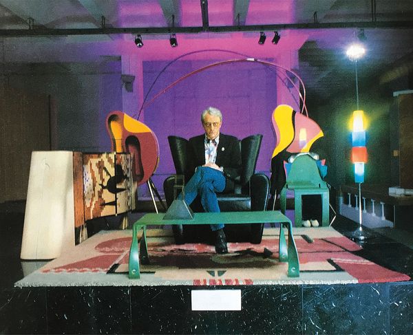 Alessandro Mendini and Giorgio Gregori at the XVII Milan Triennale