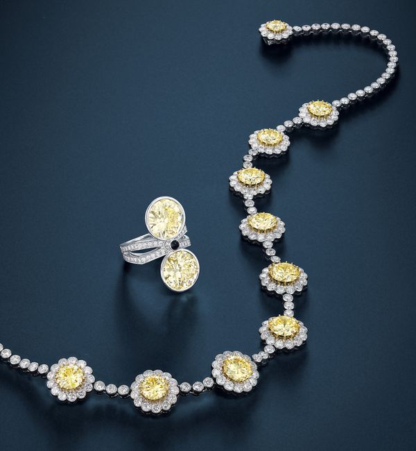 Video: Fancy Yellow, Brilliant Cut Diamonds