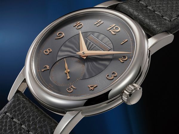 A 2020 Philippe Dufour Simplicity in 18k white gold with hand-guilloché dial.