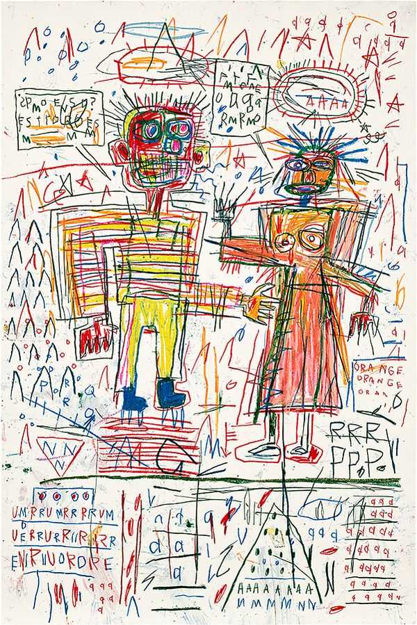 After Jean-Michel Basquiat, Untitled III, from The Figure Portfolio
