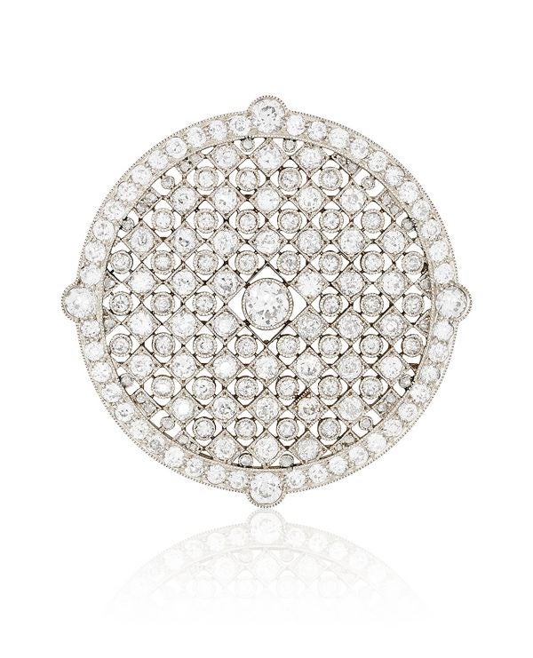 Cartier, Diamond brooch, circa 1910, French maker's mark for Henry Picq.