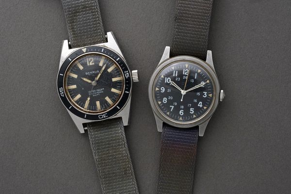 Made For The CIA: A Pair Of Military-Spec American Watches, Assigned To A United States Air Force Senior Master