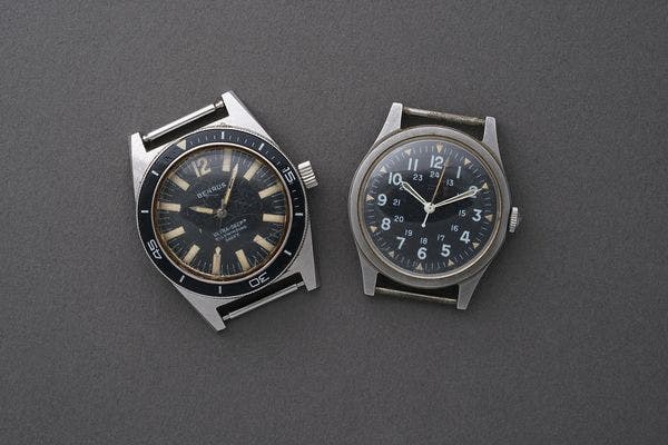 Made For The CIA: A Pair Of Military-Spec American Watches, Assigned To A United States Air Force Senior Master