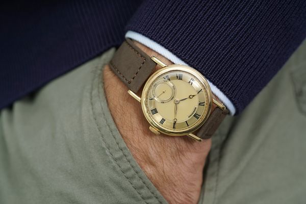 Breguet N°3229 wristwatch in yellow gold