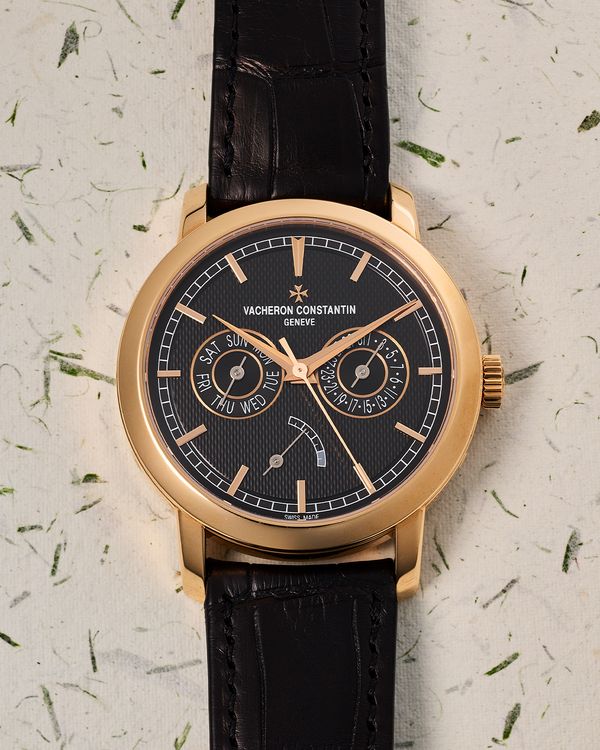 Vacheron Constantin Traditionelle Day-Date Power Reserve wristwatch.