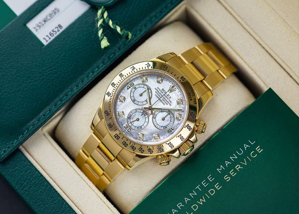 Perpetual Picks: A Pair Of Precious-Metal Rolex Daytonas With Mother-Of-Pearl Dials