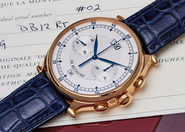 An Overview Of De Bethune's Original Three Chronographs
