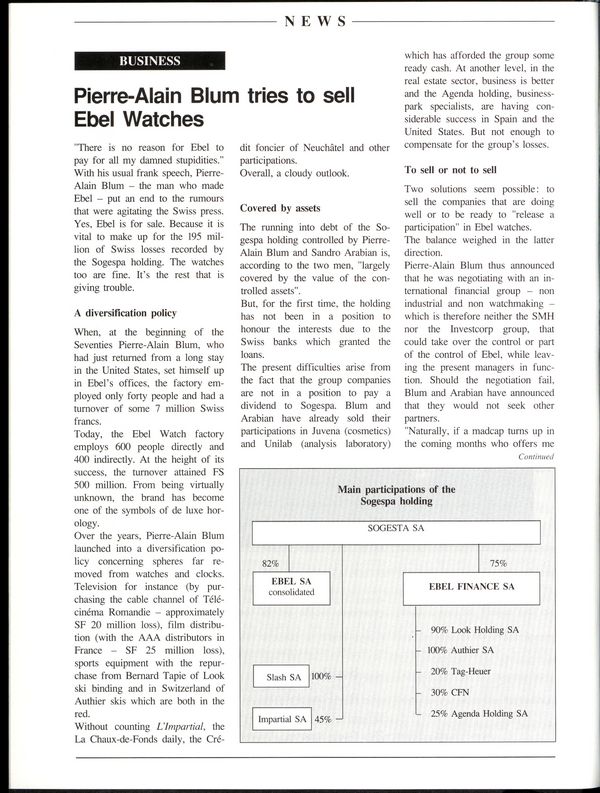 The Fine Print: Ebel Is Back! A Complete Collectors’ Guide To Complicated Ebel Wristwatches Of The Late 20th Century