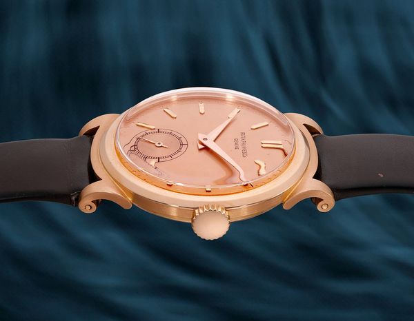 Lot 1077: A 1945 Patek Philippe Ref. 1491 “Ricciolo” in 19k pink gold, included in The Phillips Hong Kong Watch Auction: XXII. Estimate: Estimate: HK$100,000–200,000