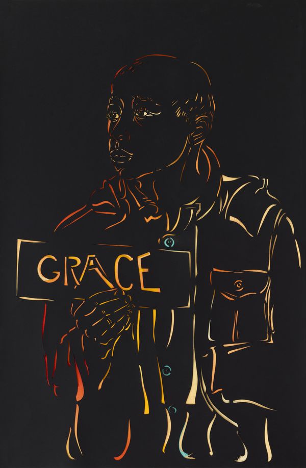 Barbara Earl Thomas and Jacob Lawrence at the Seattle Art Museum