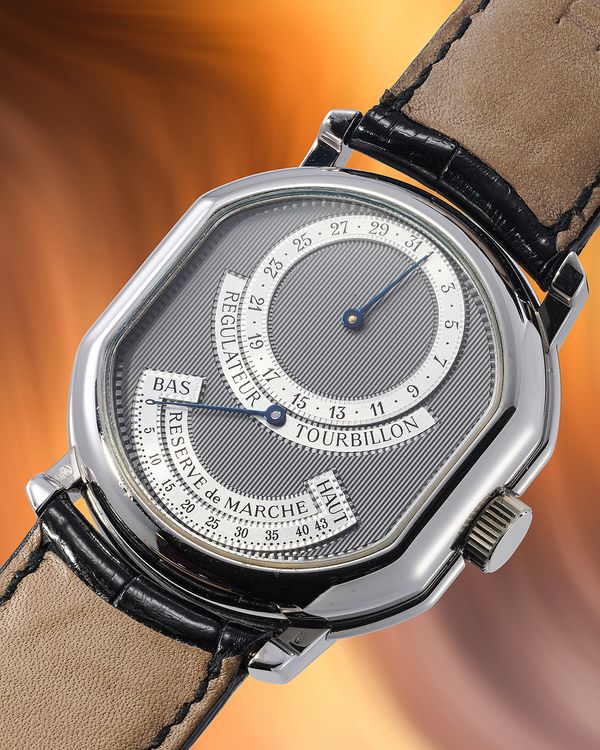 A circa 1989 Daniel Roth Tourbillon Regulateur Double-Face in 18k white gold, sold by Asprey London, included in the Phillips Geneva Watch Auction: XXIII.