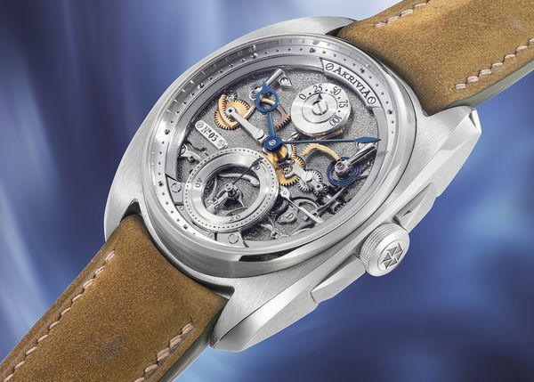 A circa 2018 Akrivia AK-06 in stainless steel that's included in the Phillips Geneva Watch Auction: XXIII.
