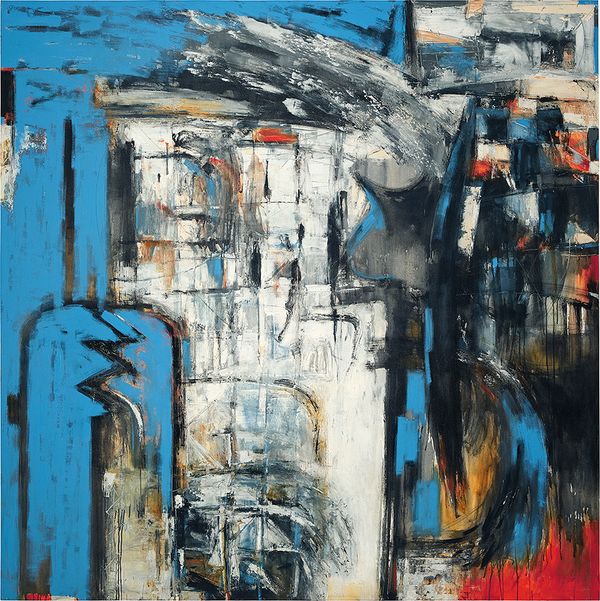 Painting by Awang Damit Ahmad, Perjalanan Utara: Kinkir Pun Mula Sepi (A Journey to the North: Even the Beginning of All Things Start with Silence)