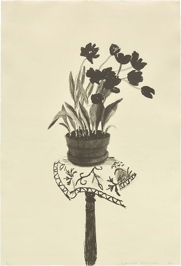 David Hockney’s Intimate, Floral Still-Lifes