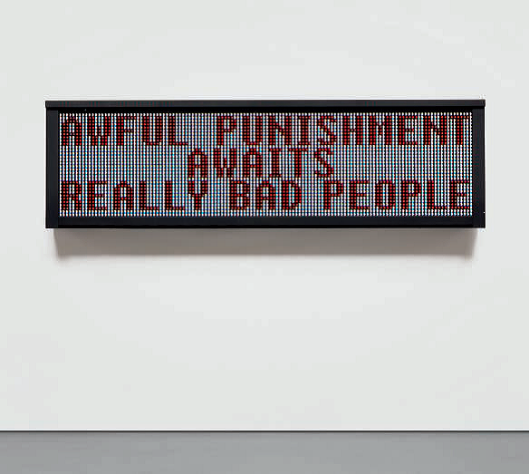 In Violence We Trust: Cady Noland, Jenny Holzer and Mark Bradford