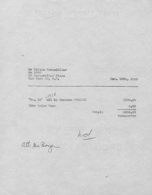 The Rockefeller Pollock